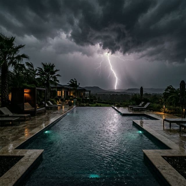 Rattraper une eau verte après orage